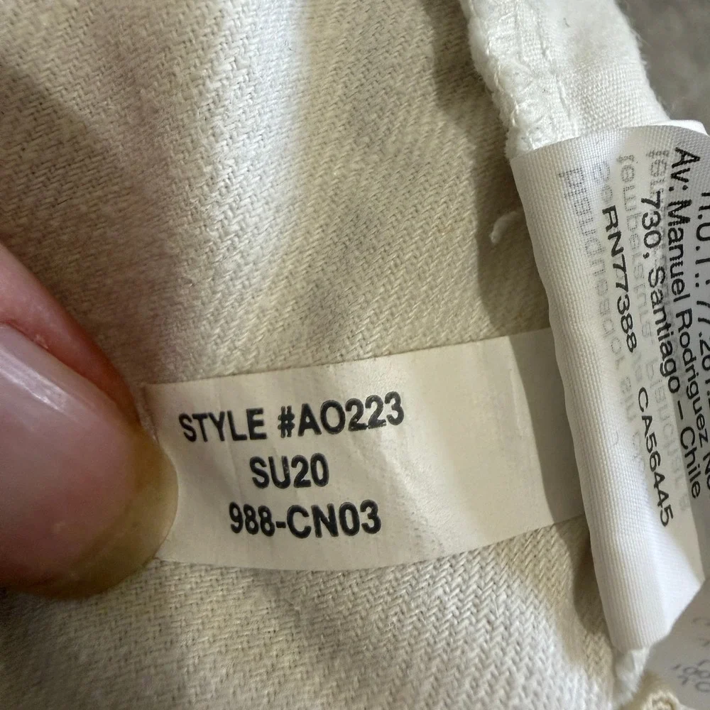 Madewell Pleated Cotton Linen Shorts Cream Sz 6 Coastal Minimal Tailored Preppy - Picture 10 of 11